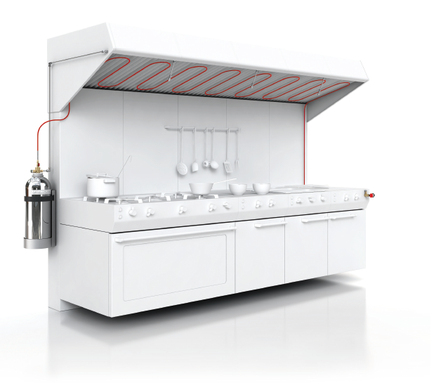 探火管自动灭火装置应用于商业厨房灭火系统
